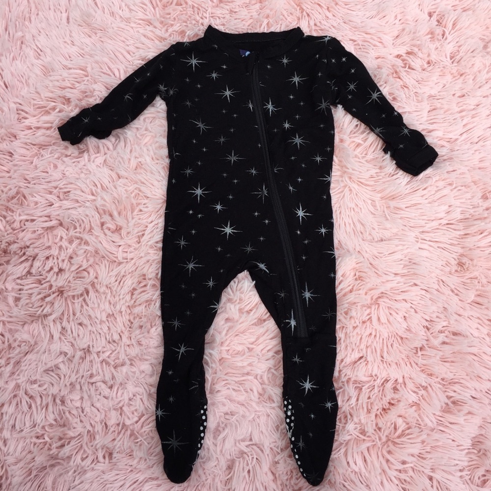 Kickee Pants Print Footie with Zipper